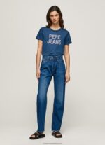 Ocean Strass Print Logo T-Shirt Pepe Jeans L20F2F443 Women - Image 2