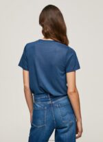 Ocean Strass Print Logo T-Shirt Pepe Jeans L20F2F443 Women - Image 4