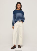 Ocean Striped Print Cotton Jersey Pepe Jeans L20F2F237 Women - Image 2
