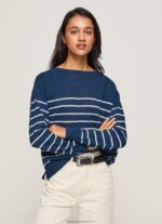 Ocean Striped Print Cotton Jersey Pepe Jeans L20F2F237 Women