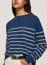 Ocean Striped Print Cotton Jersey Pepe Jeans L20F2F237 Women - Image 3