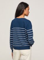 Ocean Striped Print Cotton Jersey Pepe Jeans L20F2F237 Women - Image 4