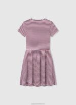 Ocean Striped Print Dress Pepe Jeans L20F2F1377 Girl - Image 2