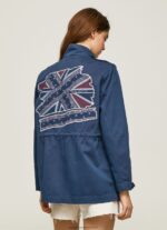 Ocean Union Jack Print Cotton Parka Pepe Jeans L20F2F127 Women - Image 3