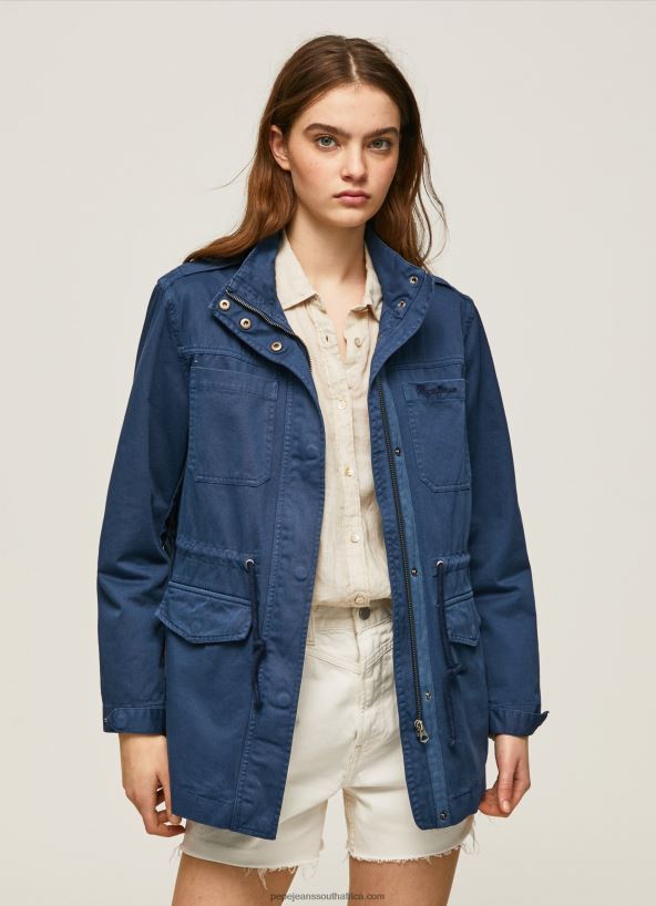 ocean_union_jack_print_cotton_parka_pepe_jeans_l20f2f127_women.jpg Ocean Union Jack Print Cotton Parka Pepe Jeans L20F2F127 Women - Image 1