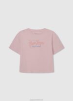 Ocean Wavy-Effect Ribbed Shirt Pepe Jeans L20F2F1443 Girl - Image 4