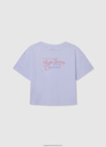 Ocean Wavy-Effect Ribbed Shirt Pepe Jeans L20F2F1443 Girl - Image 5