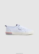 Off White Basic Brady Sneakers Pepe Jeans L20F2F1325 Girl