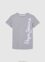 Off White Graphic Print T-Shirt Pepe Jeans L20F2F1653 Boy - Image 5