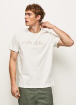 Off White Logo Print T-Shirt Pepe Jeans L20F2F961 Men - Image 3