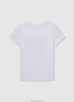 Off White Photo Print T-Shirt Pepe Jeans L20F2F1655 Boy - Image 2