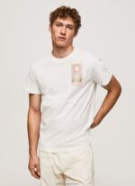 Off White Photo Print T-Shirt Pepe Jeans L20F2F990 Men - Image 2