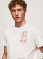 Off White Photo Print T-Shirt Pepe Jeans L20F2F990 Men - Image 3