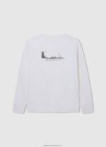 Off White Skater Cotton Jumper Pepe Jeans L20F2F1586 Boy - Image 2