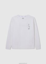 Off White Skater Cotton Jumper Pepe Jeans L20F2F1586 Boy