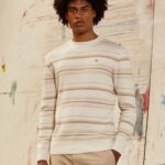 Off White Striped Print Cotton Jersey Pepe Jeans L20F2F866 Men