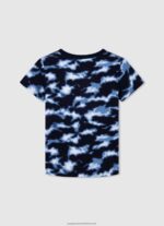Ozzy Camouflage Cotton T-Shirt Pepe Jeans L20F2F1623 Boy - Image 2