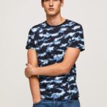 Ozzy Camouflage Print T-Shirt Pepe Jeans L20F2F922 Men