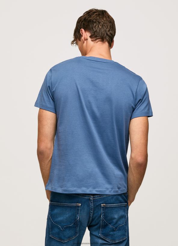 Ozzy Cotton T-Shirt With Brushes Logo Pepe Jeans L20F2F929 Men - Image 4