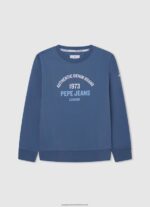 Ozzy Printed Logo Cotton Jumper Pepe Jeans L20F2F1593 Boy