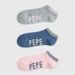 Pale Pink Sandi 3-Pack Socks Pepe Jeans L20F2F555 Women