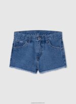 Peach Elastic Waist Cotton Shorts Pepe Jeans L20F2F1499 Girl - Image 3