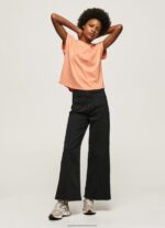 Peach Logo Print T-Shirt Pepe Jeans L20F2F434 Women - Image 2