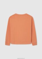 Peach Logo Printed Cotton Jumper Pepe Jeans L20F2F1405 Girl - Image 2