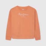 Peach Logo Printed Cotton Jumper Pepe Jeans L20F2F1405 Girl