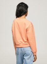 Peach Logo Printed Jumper Pepe Jeans L20F2F274 Women - Image 4