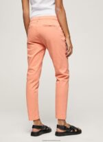 Peach Maura Regular Chino Trousers Pepe Jeans L20F2F308 Women - Image 4