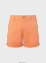 Peach Regular Fit Chino Shorts Pepe Jeans L20F2F522 Women - Image 5