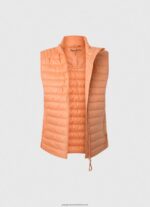 Peach Rubber Patch Logo Padded Waistcoat Pepe Jeans L20F2F133 Women - Image 5