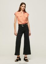 Peach Short Sleeved Utility Shirt Pepe Jeans L20F2F340 Women
