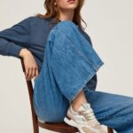 Pearl Silver Lucky Print Combined Sneakers Pepe Jeans L20F2F574 Women