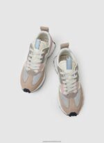 Pearl Silver Lucky Print Combined Sneakers Pepe Jeans L20F2F574 Women - Image 3