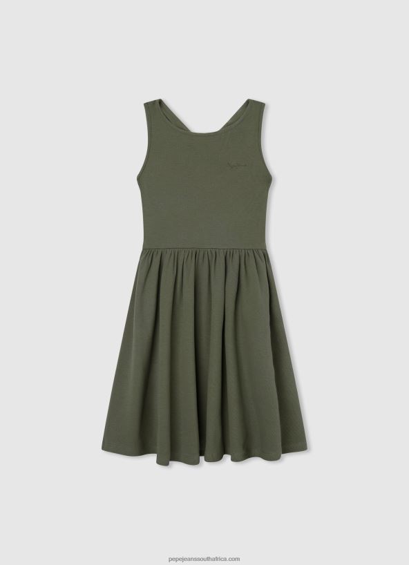 range_ribbed_armhole_sleeved_dress_pepe_jeans_l20f2f1397_girl.jpg Range Ribbed Armhole Sleeved Dress Pepe Jeans L20F2F1397 Girl - Image 1