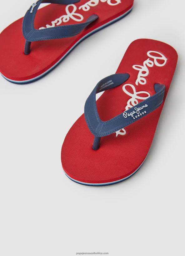 Red Bay Beach Basic Beach Flip Flops Pepe Jeans L20F2F1556 Boy - Image 3