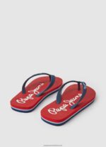 Red Bay Beach Basic Beach Flip Flops Pepe Jeans L20F2F1556 Boy - Image 4