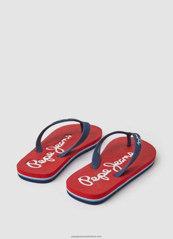 Red Bay Beach Basic Beach Flip Flops Pepe Jeans L20F2F1556 Boy - Image 4
