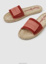 Red Dahlia Siva Berry Leather Sandals Pepe Jeans L20F2F679 Women - Image 3