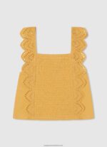 Shine Frilled Tank Top Pepe Jeans L20F2F1477 Girl - Image 2