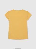 Shine Glitter Logo T-Shirt Pepe Jeans L20F2F1468 Girl - Image 2