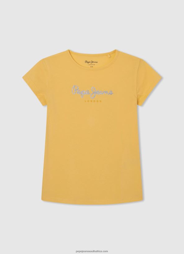 shine_glitter_logo_t_shirt_pepe_jeans_l20f2f1468_girl.jpg Shine Glitter Logo T-Shirt Pepe Jeans L20F2F1468 Girl - Image 1