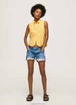 Shine Openwork Armhole Sleeve Shirt Pepe Jeans L20F2F330 Women - Image 2