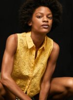Shine Openwork Armhole Sleeve Shirt Pepe Jeans L20F2F330 Women