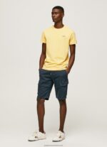 Shine Printed Logo Cotton T-Shirt Pepe Jeans L20F2F943 Men - Image 2