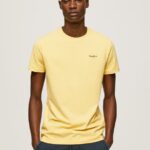 Shine Printed Logo Cotton T-Shirt Pepe Jeans L20F2F943 Men