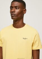 Shine Printed Logo Cotton T-Shirt Pepe Jeans L20F2F943 Men - Image 3