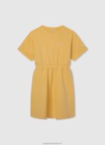 Shine Rounded Collar Mini Dress Pepe Jeans L20F2F1389 Girl